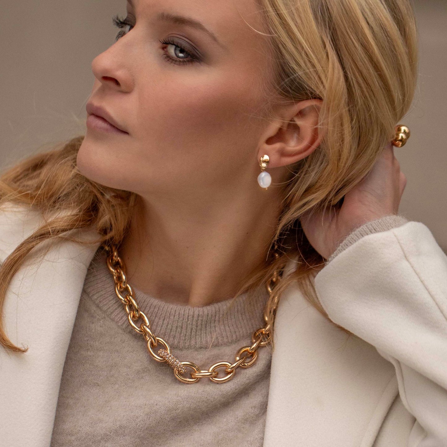 Biarritz Halsband Guld - Guld