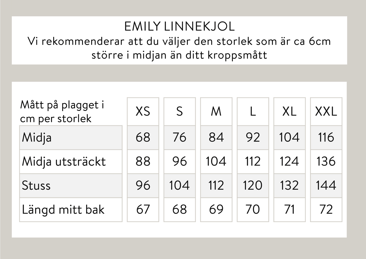 Emily linnekjol - Mörkblå