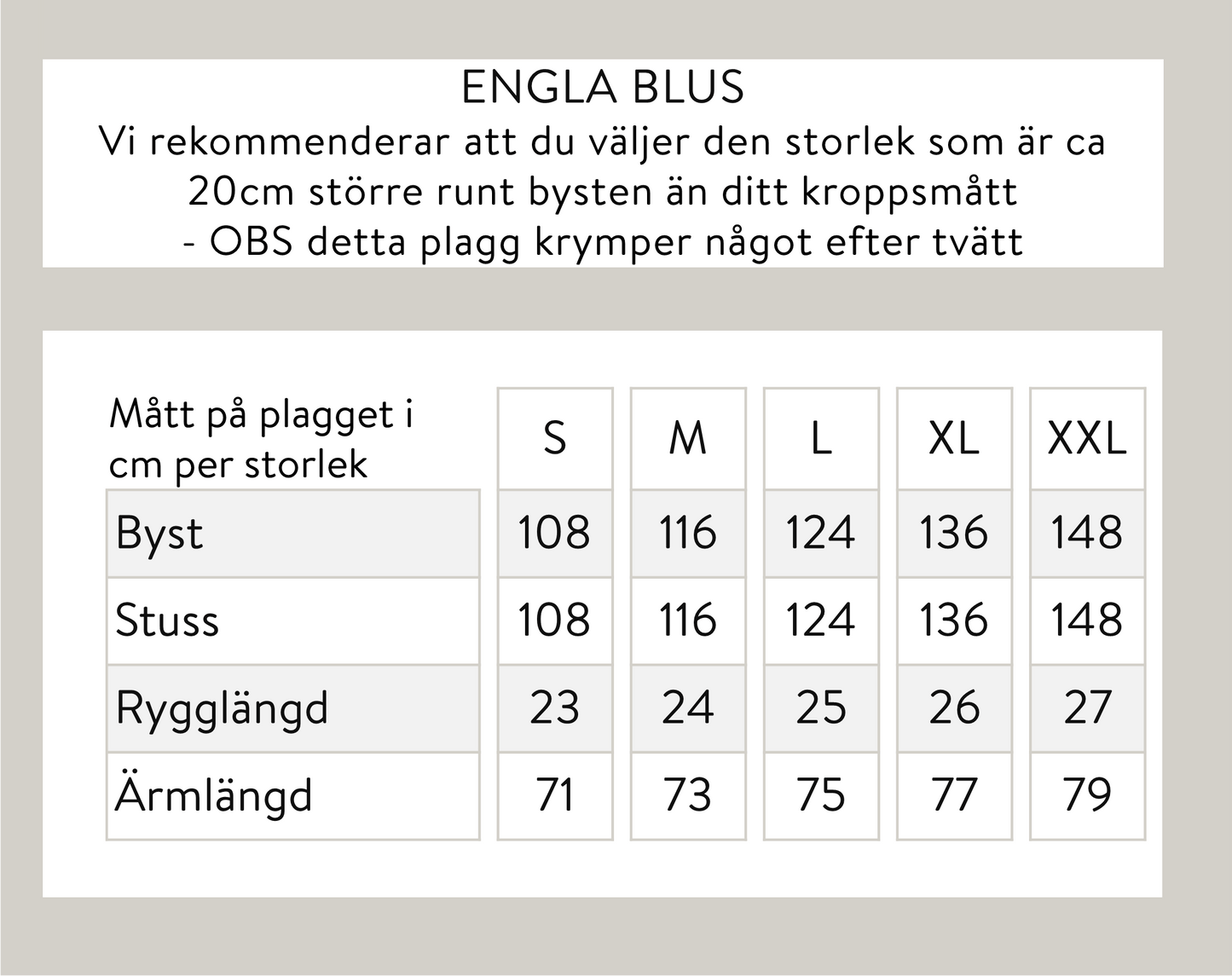 Engla pusero - Vaaleansininen