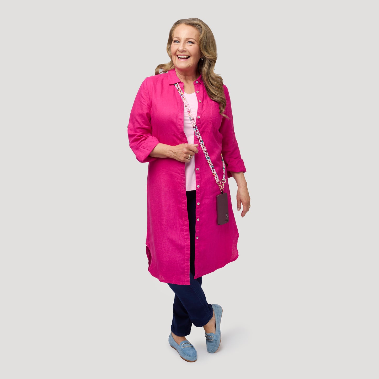 La Luna Handsfree Long Pearl 130 Multi - Flerfärgad