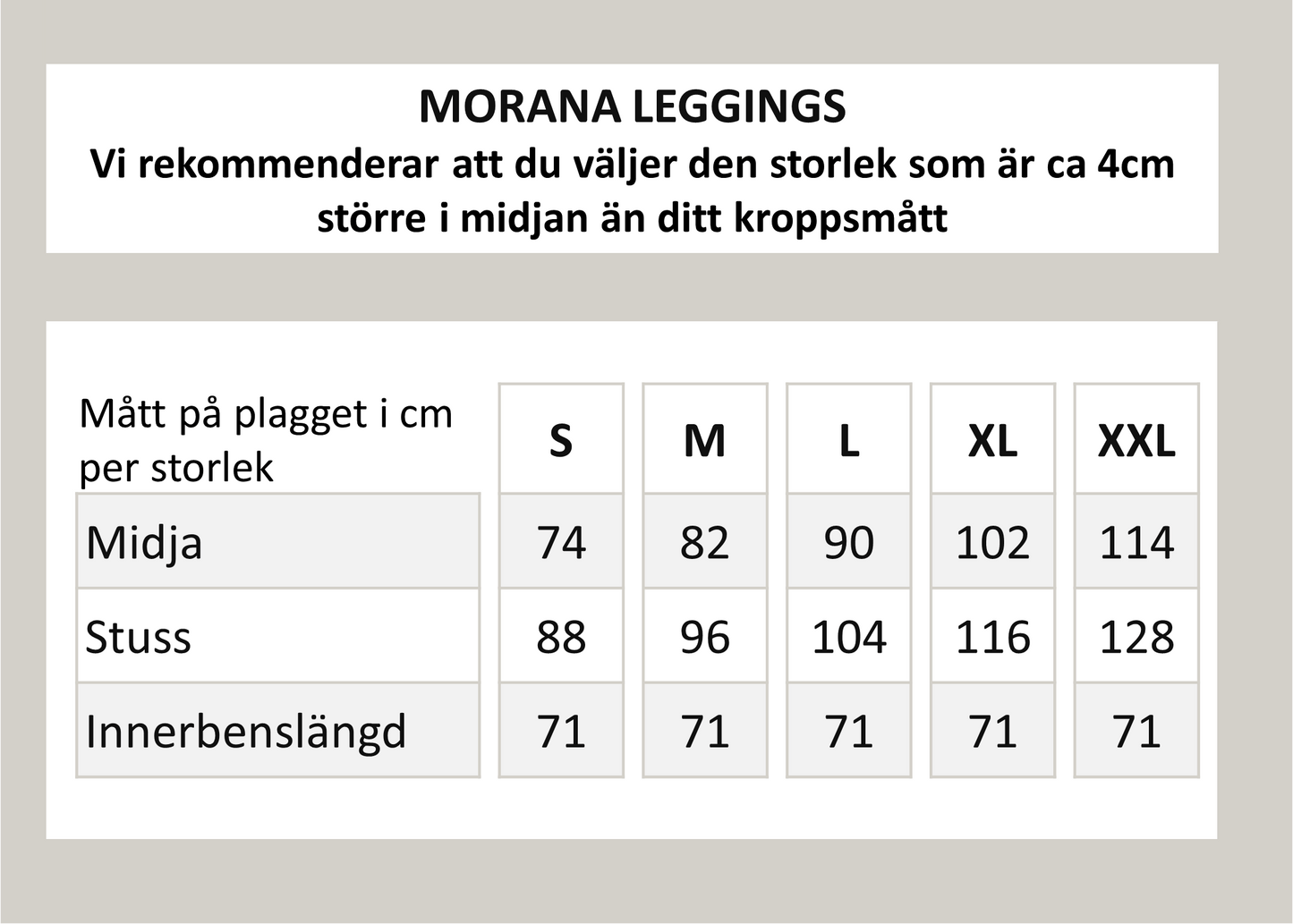 Morana leggings - Brun