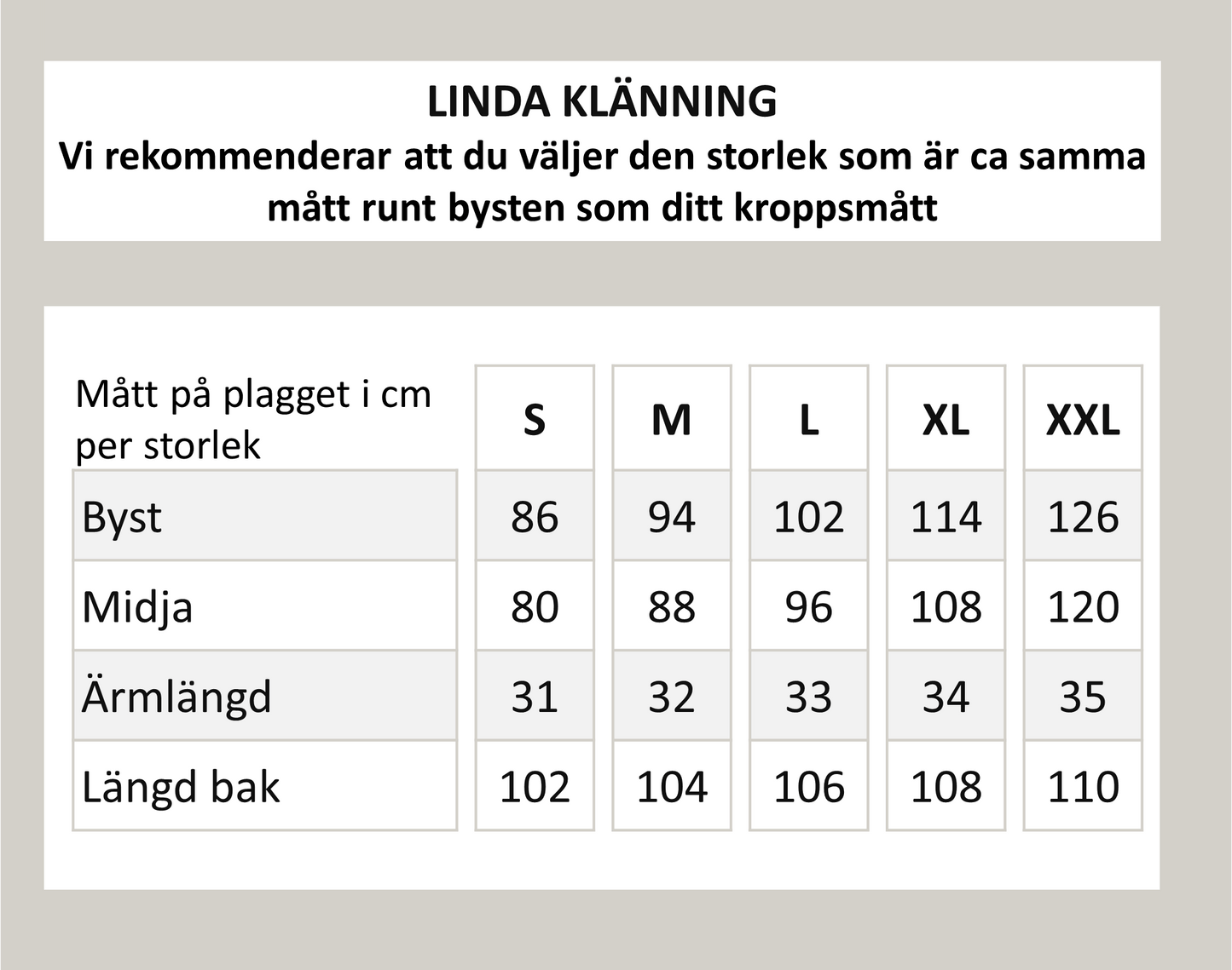 Linda klänning - Flerfärgad
