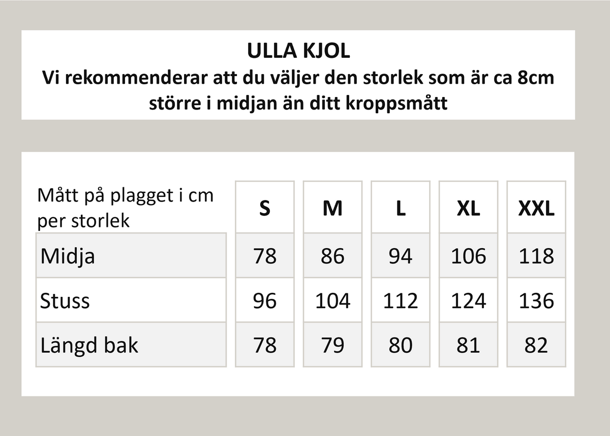 Ulla-hame – mustaa tekomokkaa