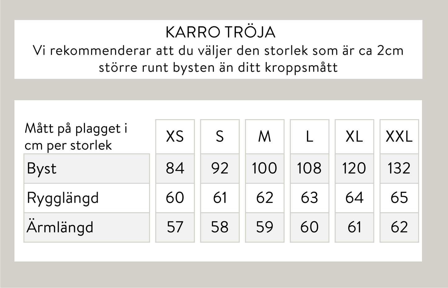 Karro tröja - Beige