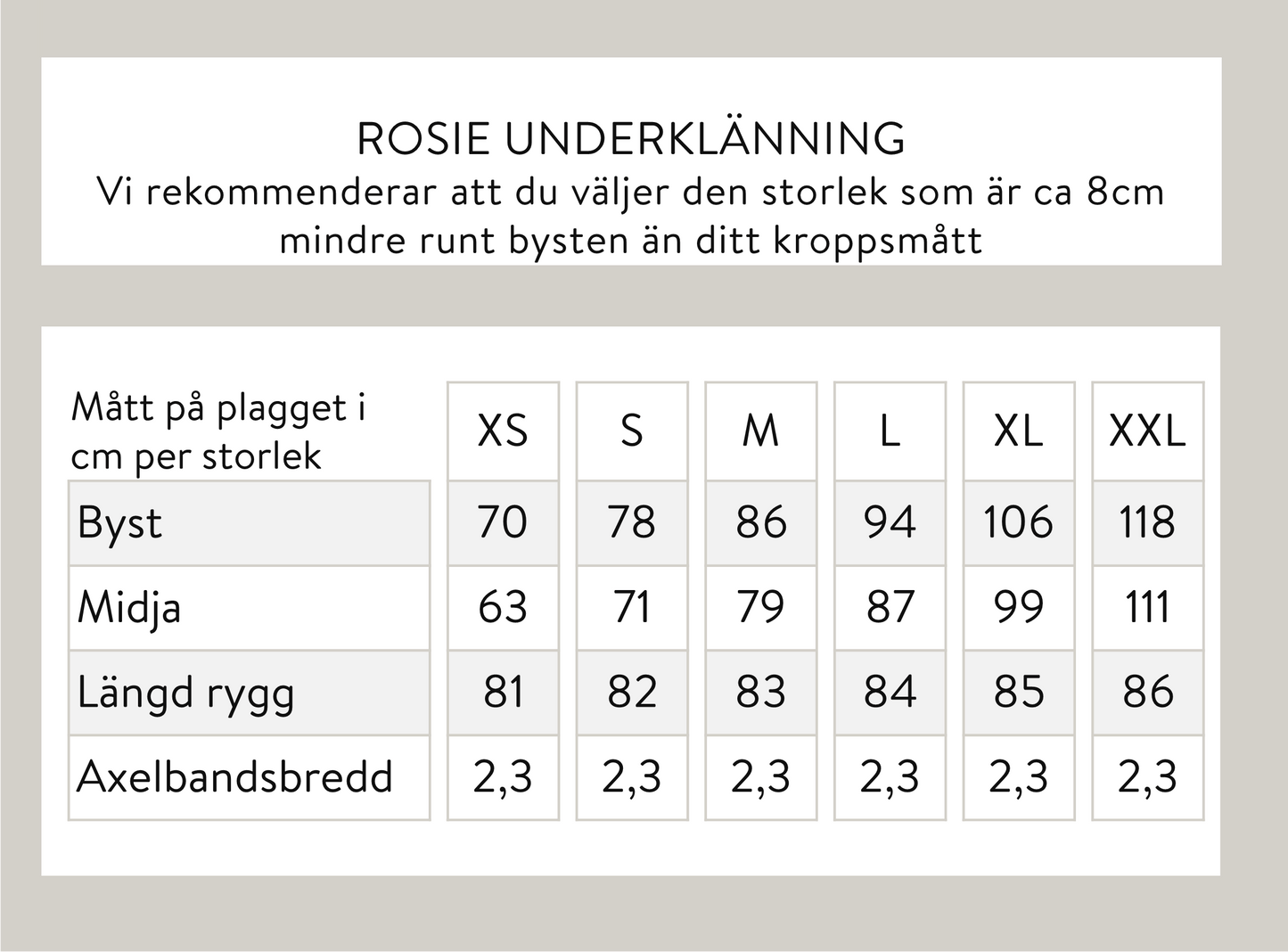 Rosie långt linne - svart