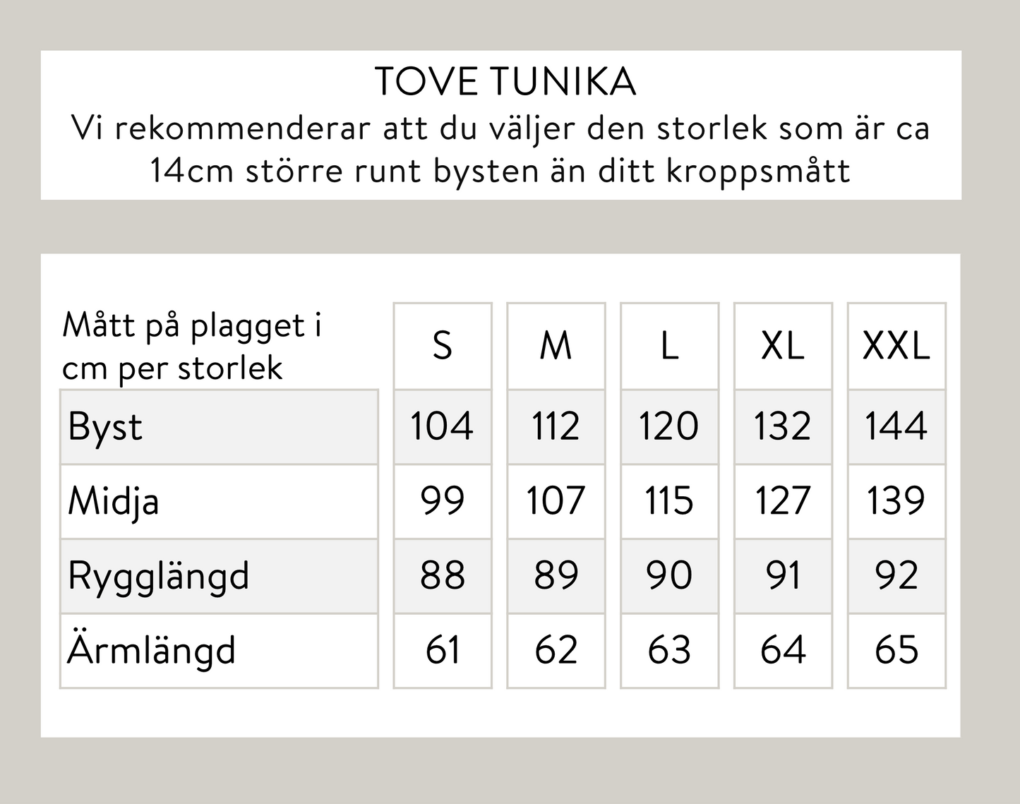 Tove tunika - musta