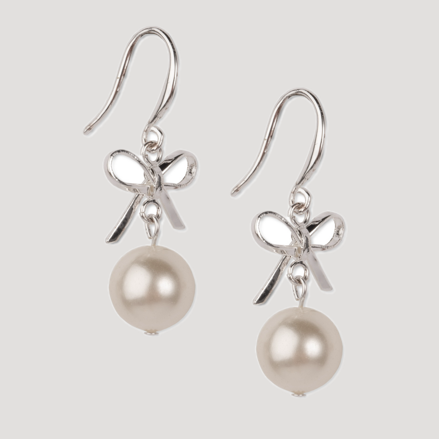 Ellie Bow Örhänge Silver - Silver