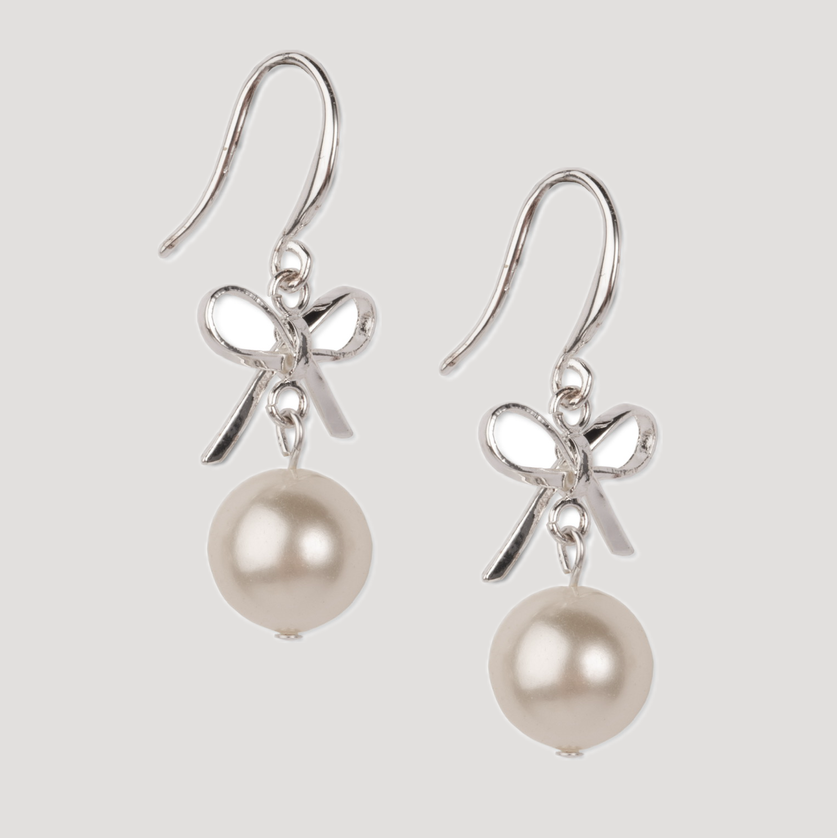 Ellie Bow Örhänge Silver - Silver