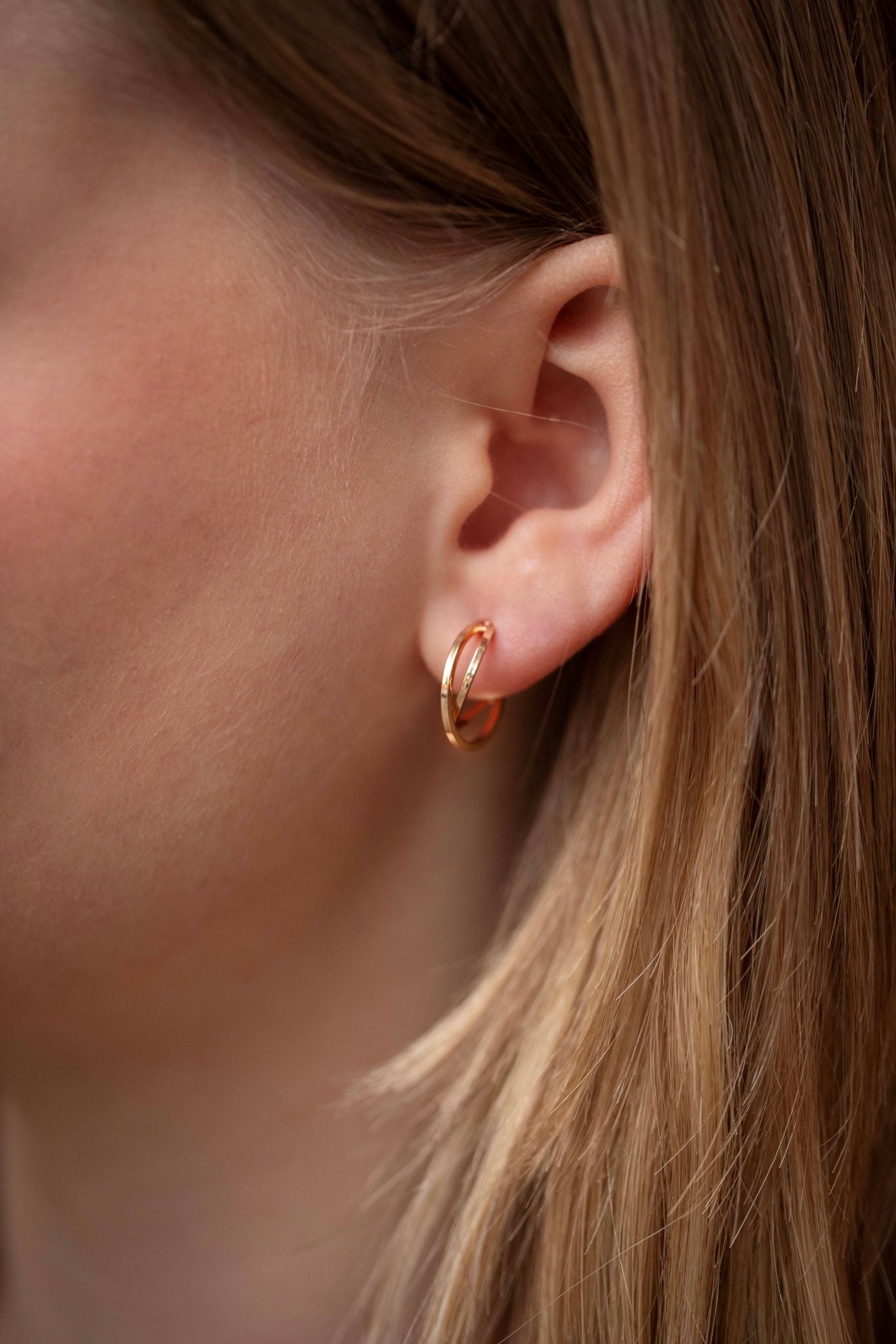 Amelia Örhänge Guld - Guld