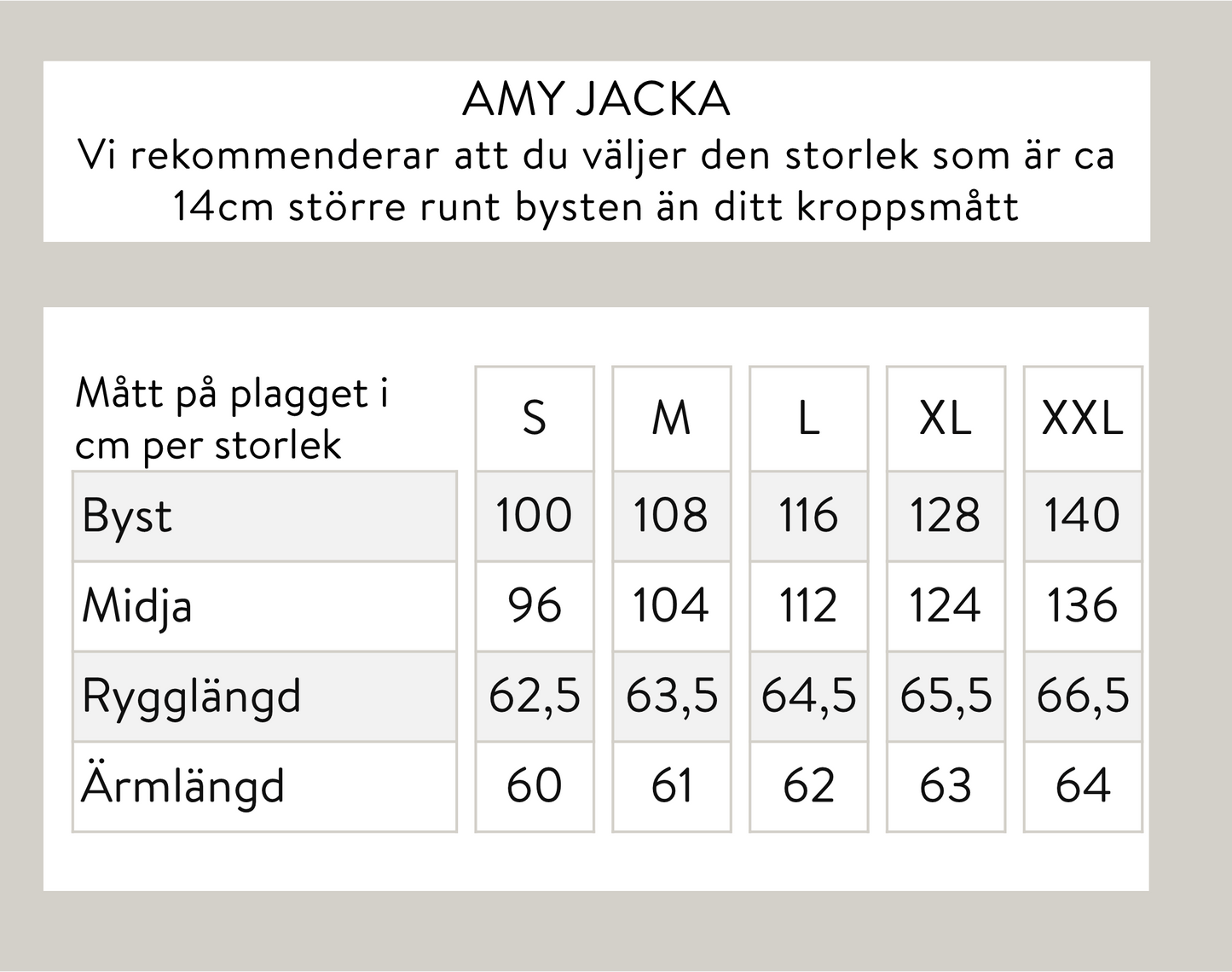 Amy jacka - Beige