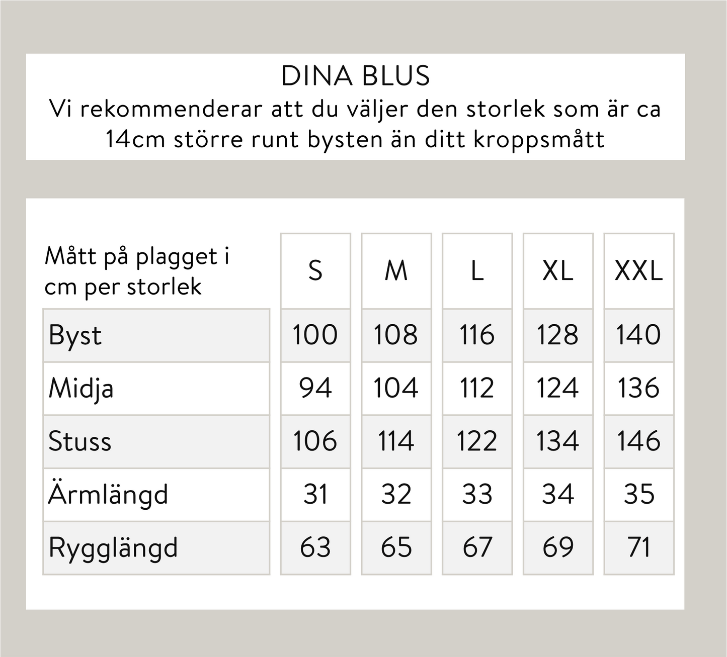 Dina blus - Denim