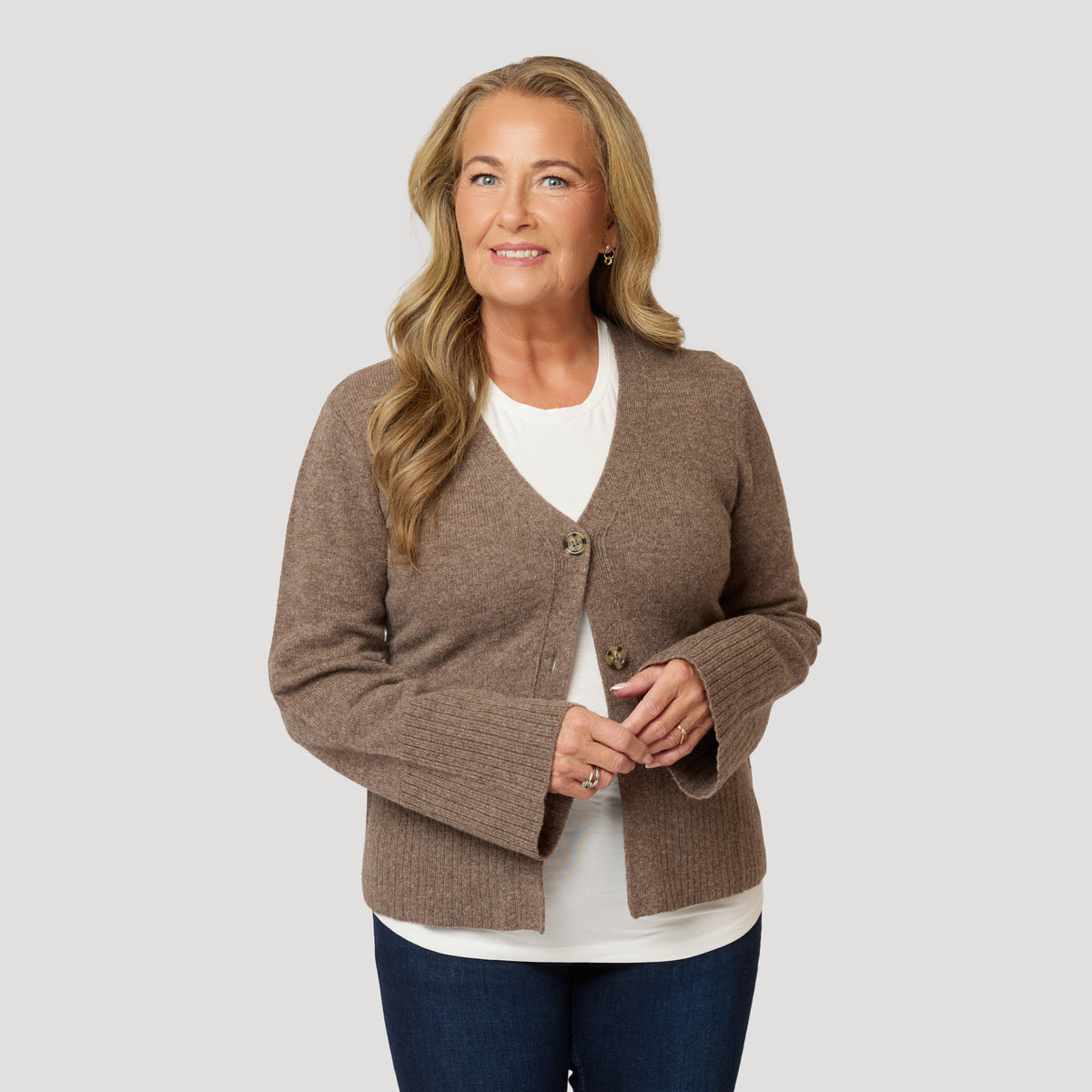 Andrea cardigan - Brun