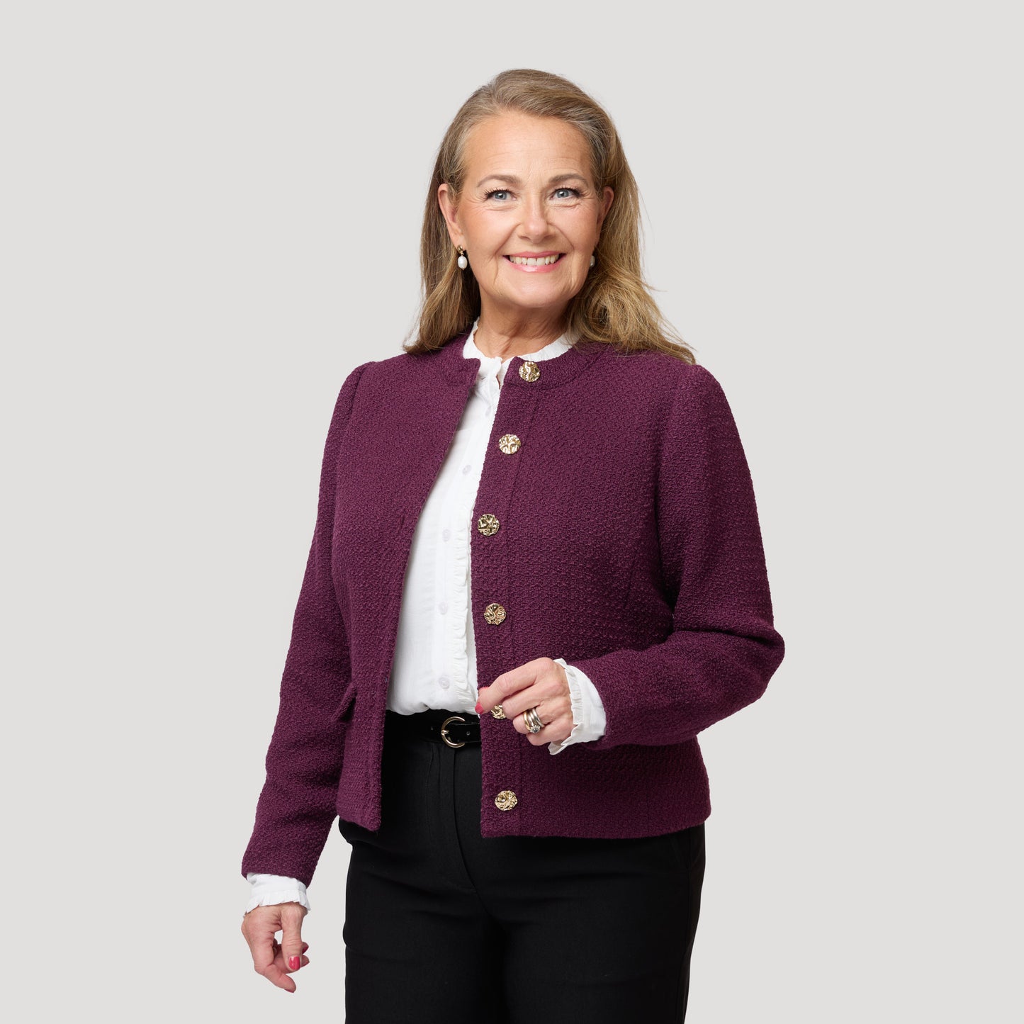 Carmen jacka - Vinröd