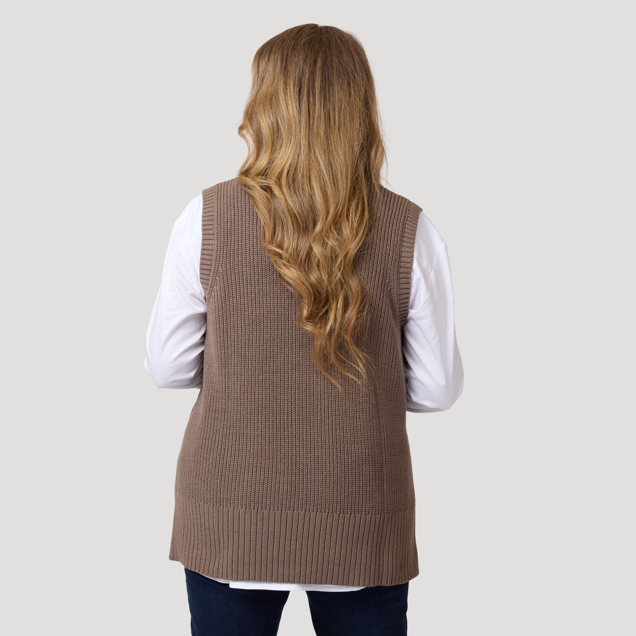 Claudia väst - Taupe