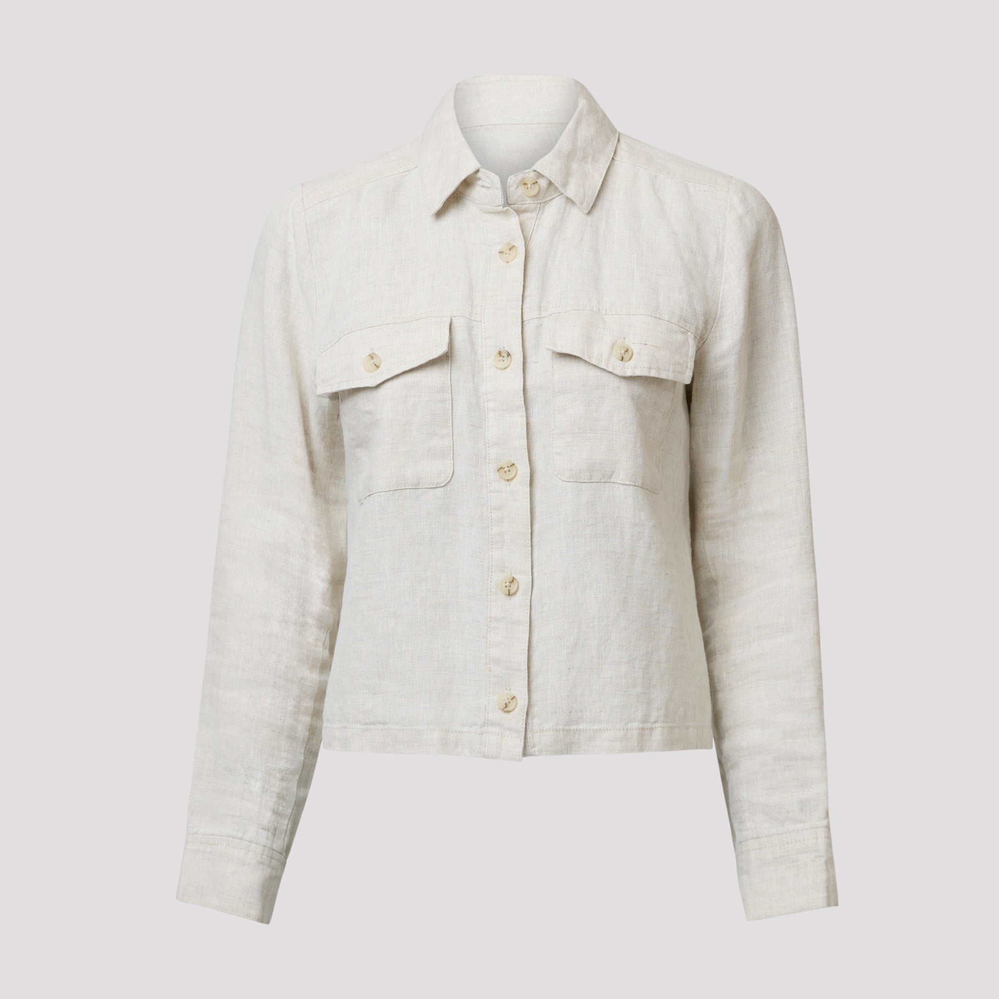 Emily linnejacka - Ljusbeige