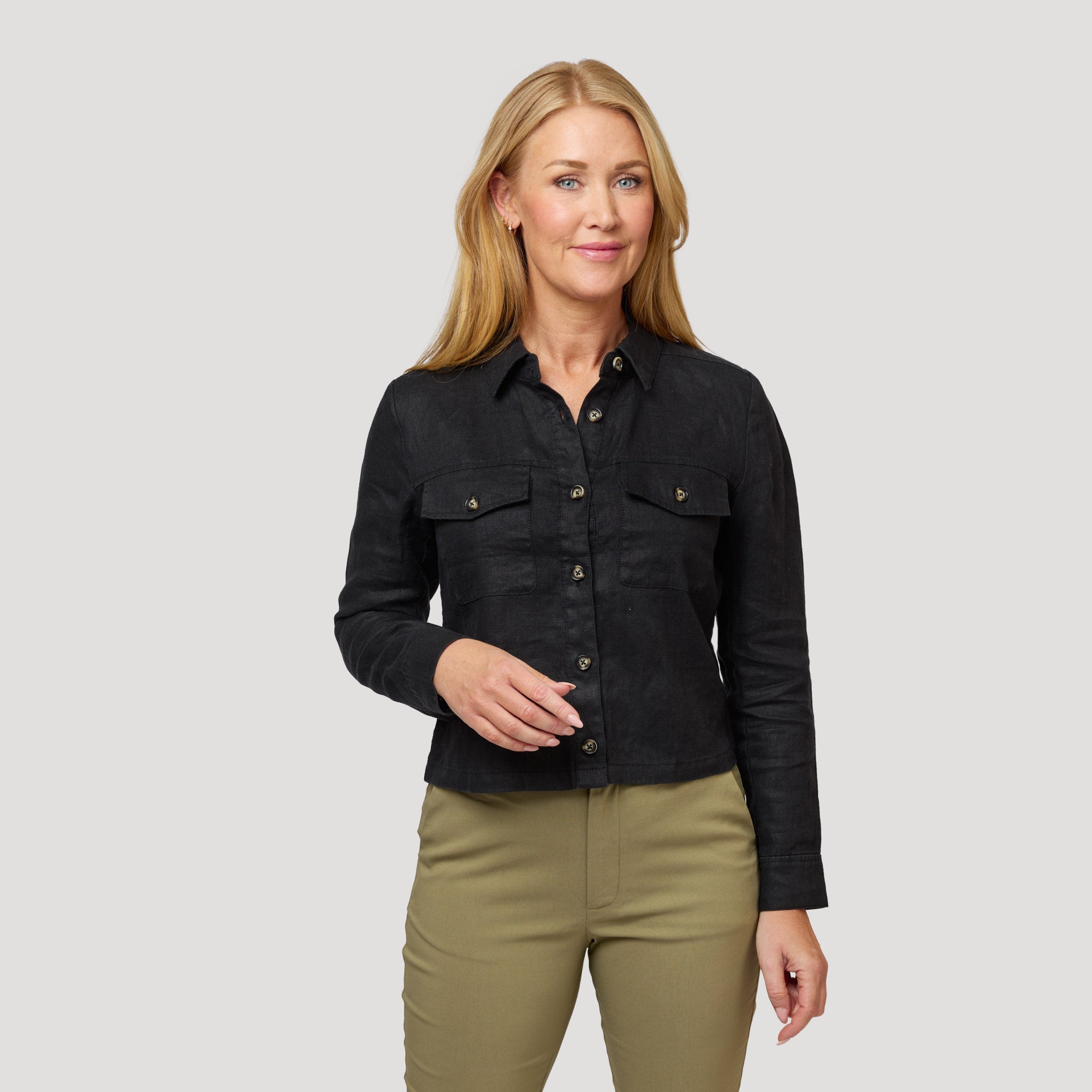 Emily linnejacka - Svart