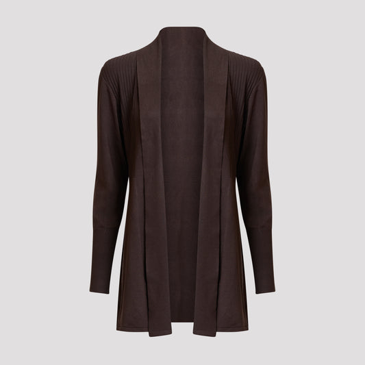 Evelyn cardigan - Mörkbrun