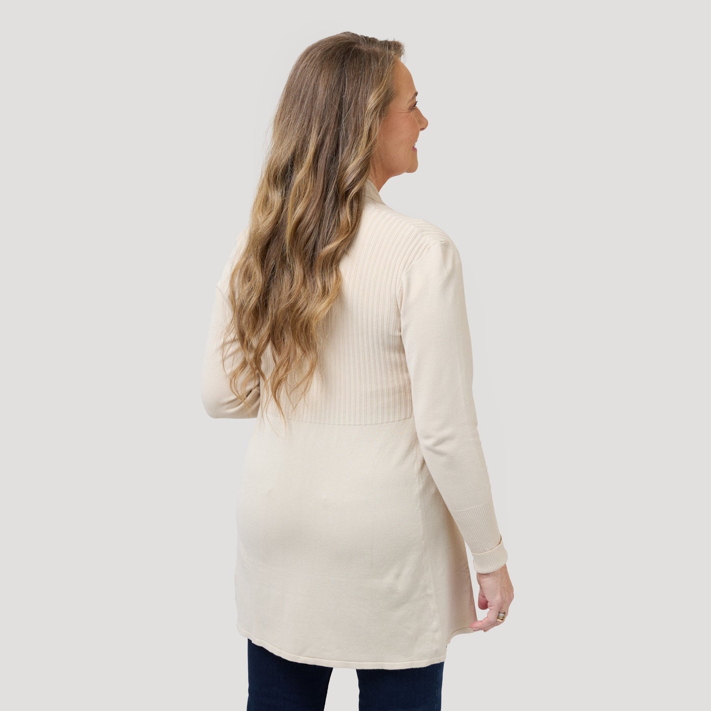 Evelyn cardigan - Ljusbeige