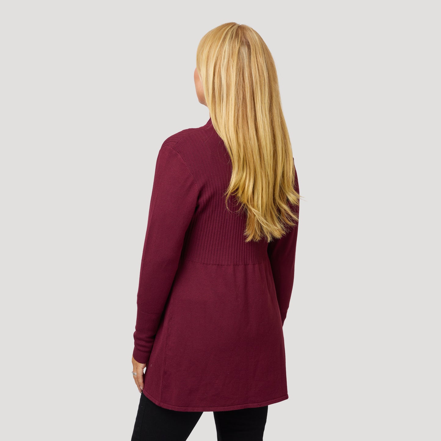 Evelyn cardigan - Vinröd