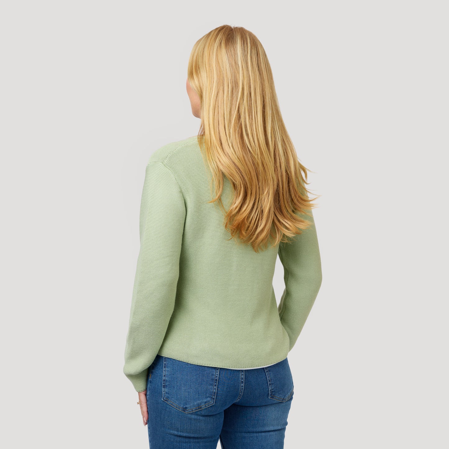 Francine neuletakki - vihreä melange