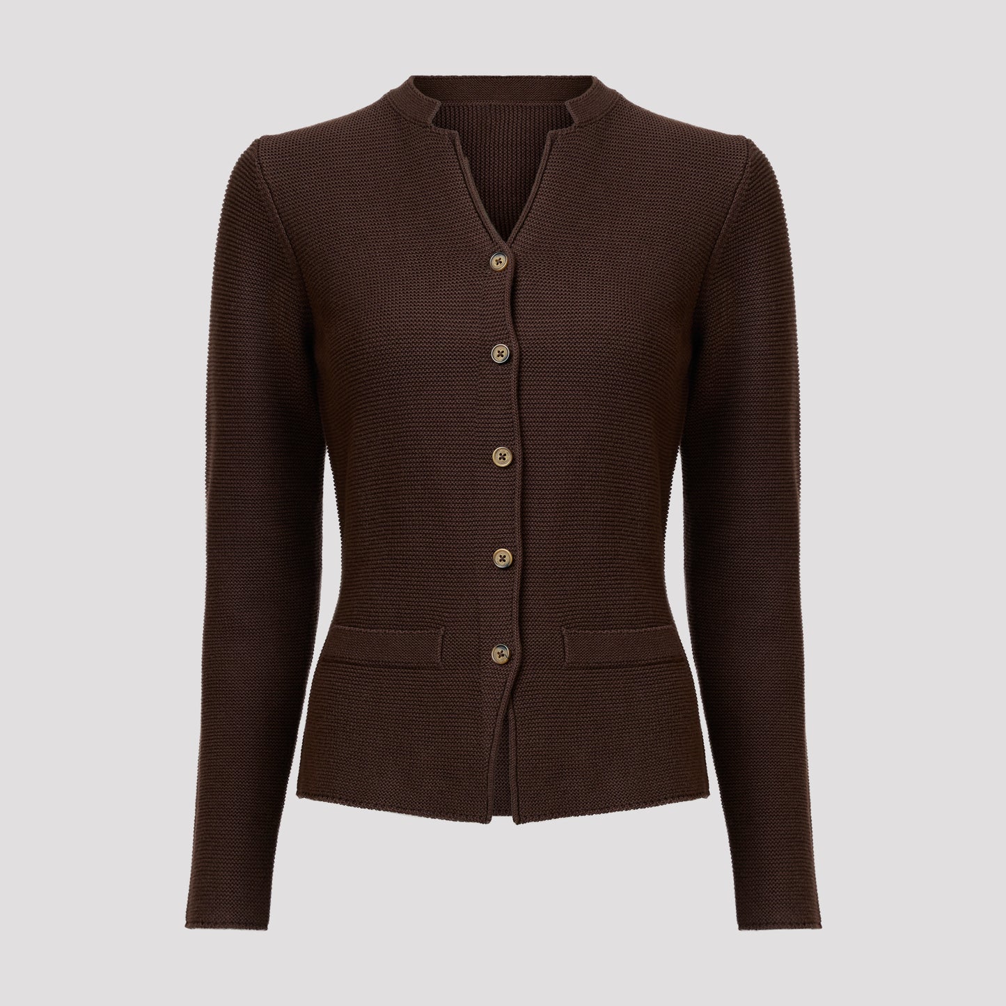 Francine cardigan - Mörkbrun