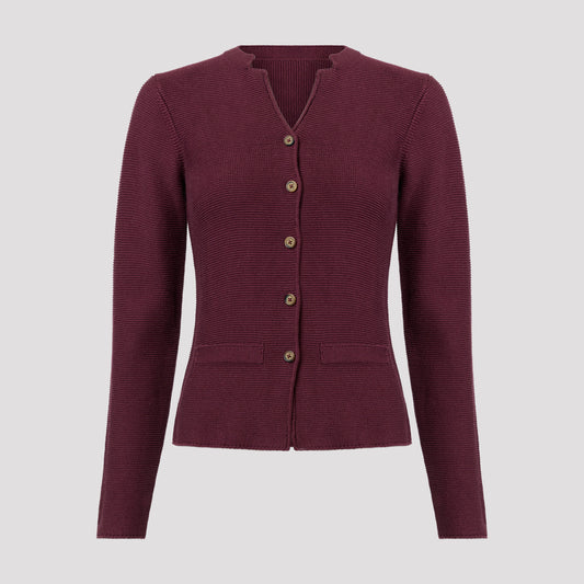 Francine cardigan - Plommon