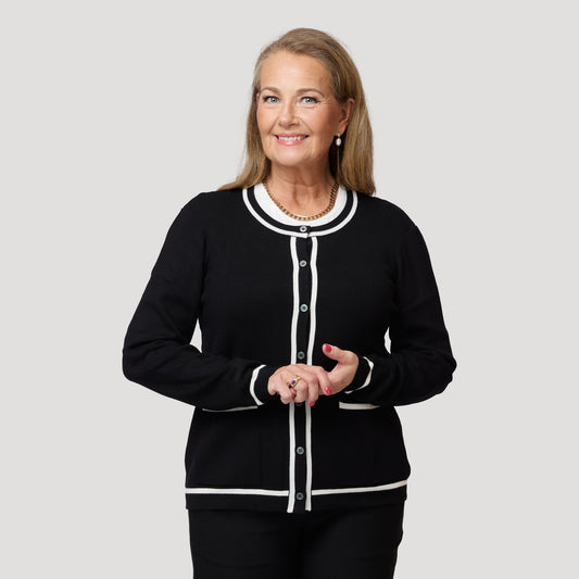 Irene cardigan - Svart
