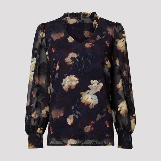 Isabelle blus - Blommig