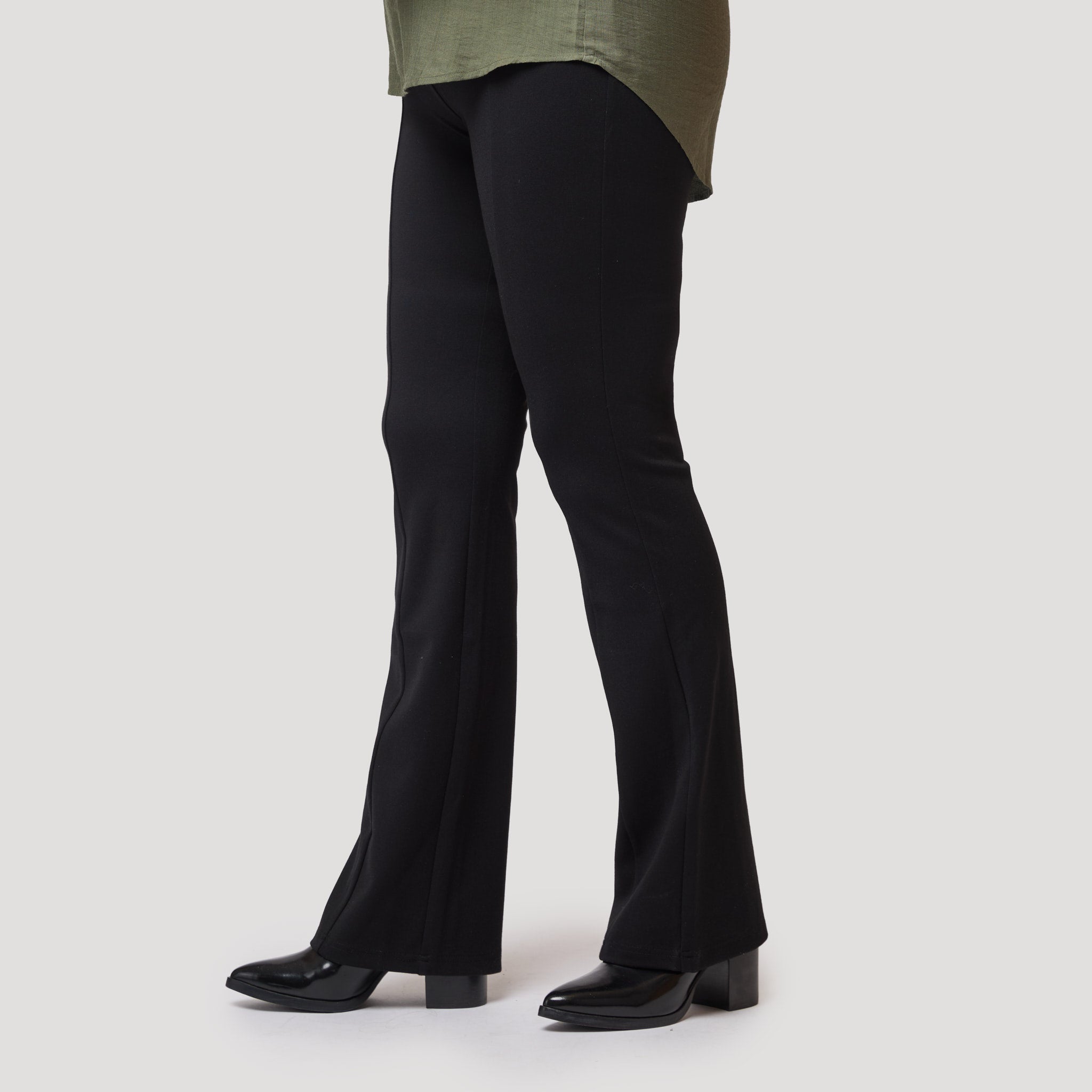 Jenna bootcut resår - Svart