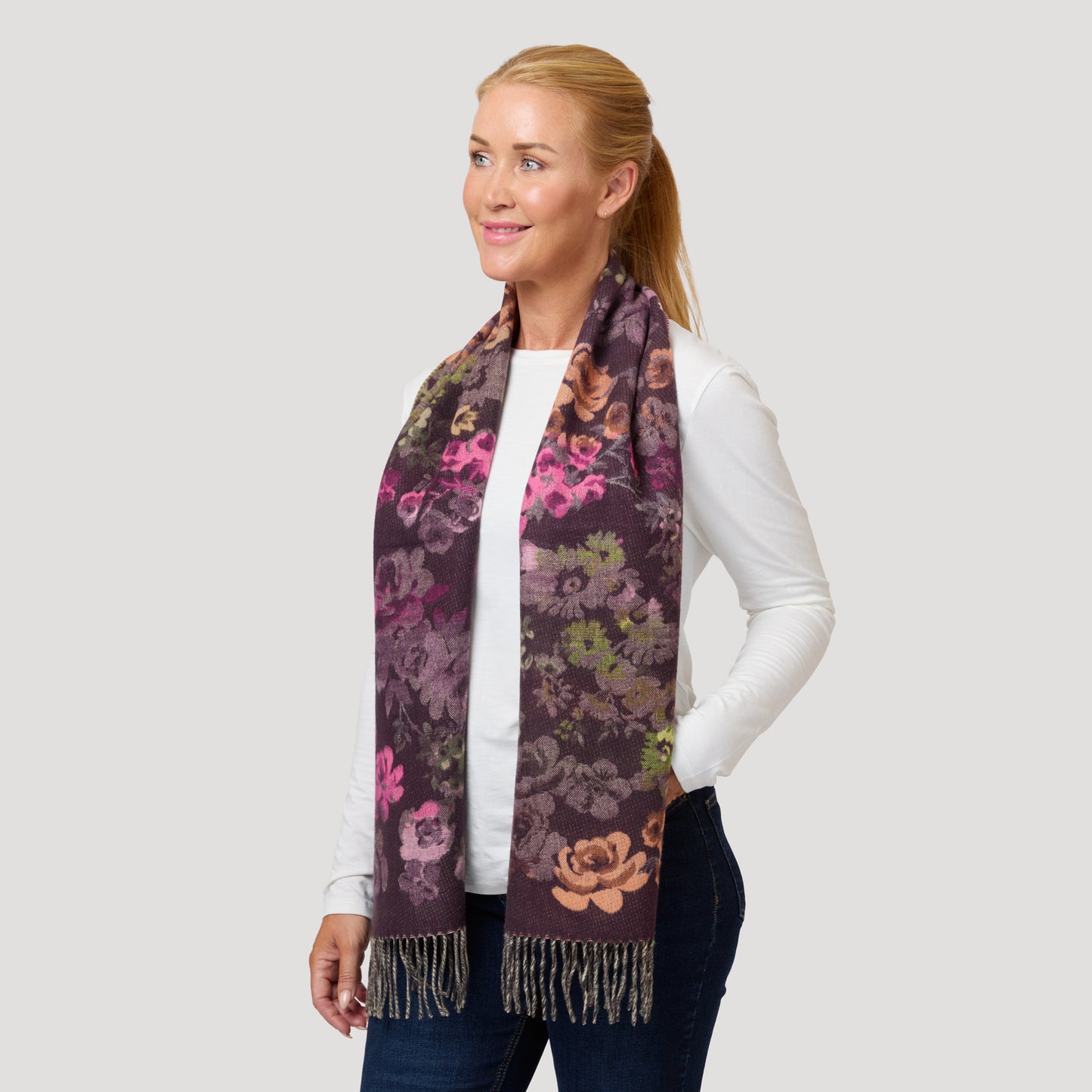 Julia halsduk - Vinröd