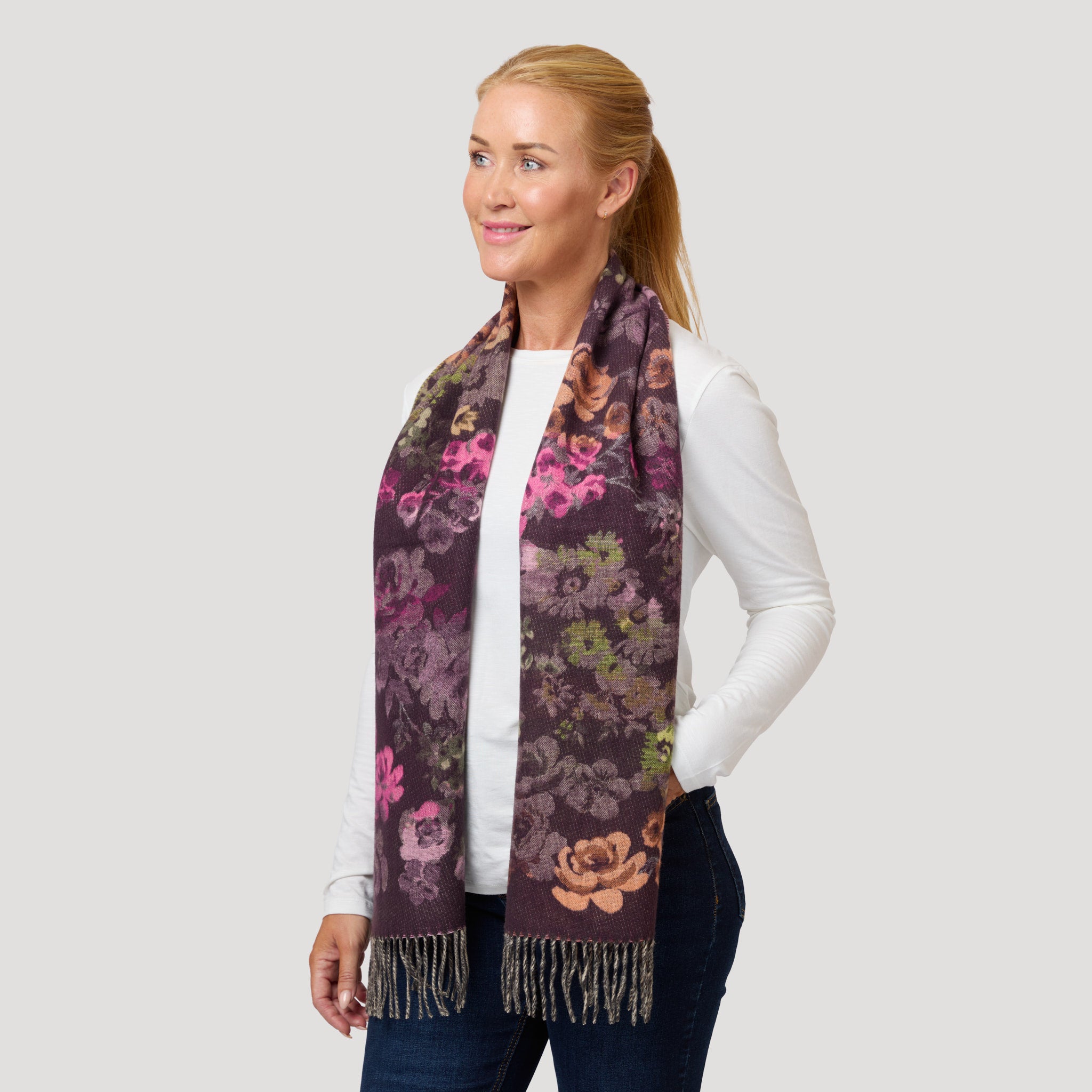 Julia halsduk - Vinröd