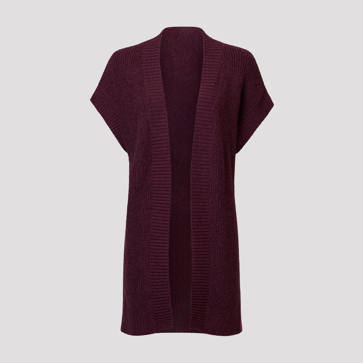 Layla cardigan - Plommon