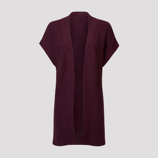 Layla cardigan - Plommon
