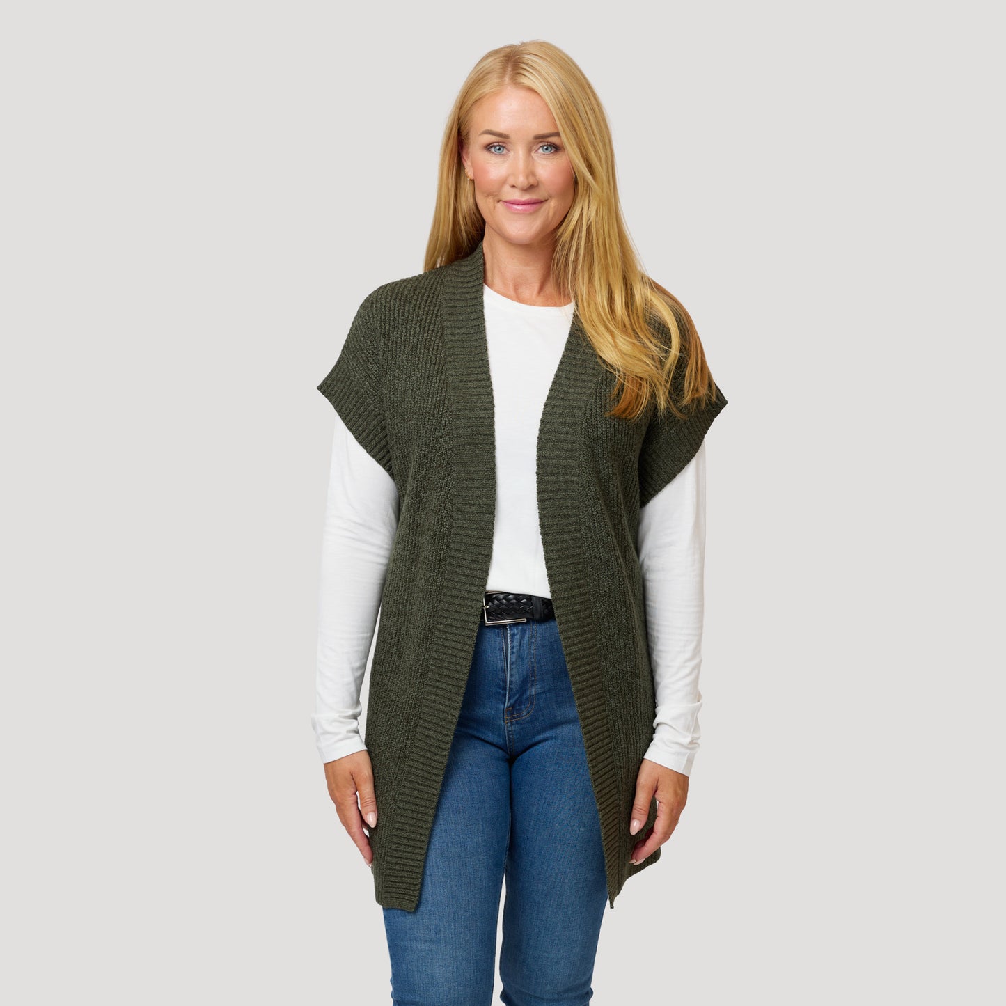 Layla cardigan - Mörkgrön