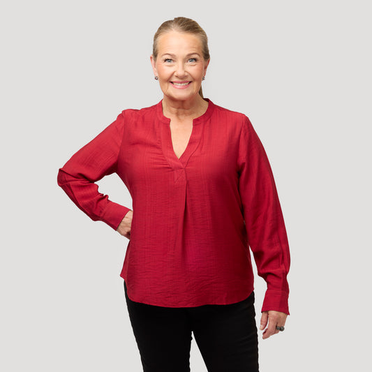 Lizette blus - Röd