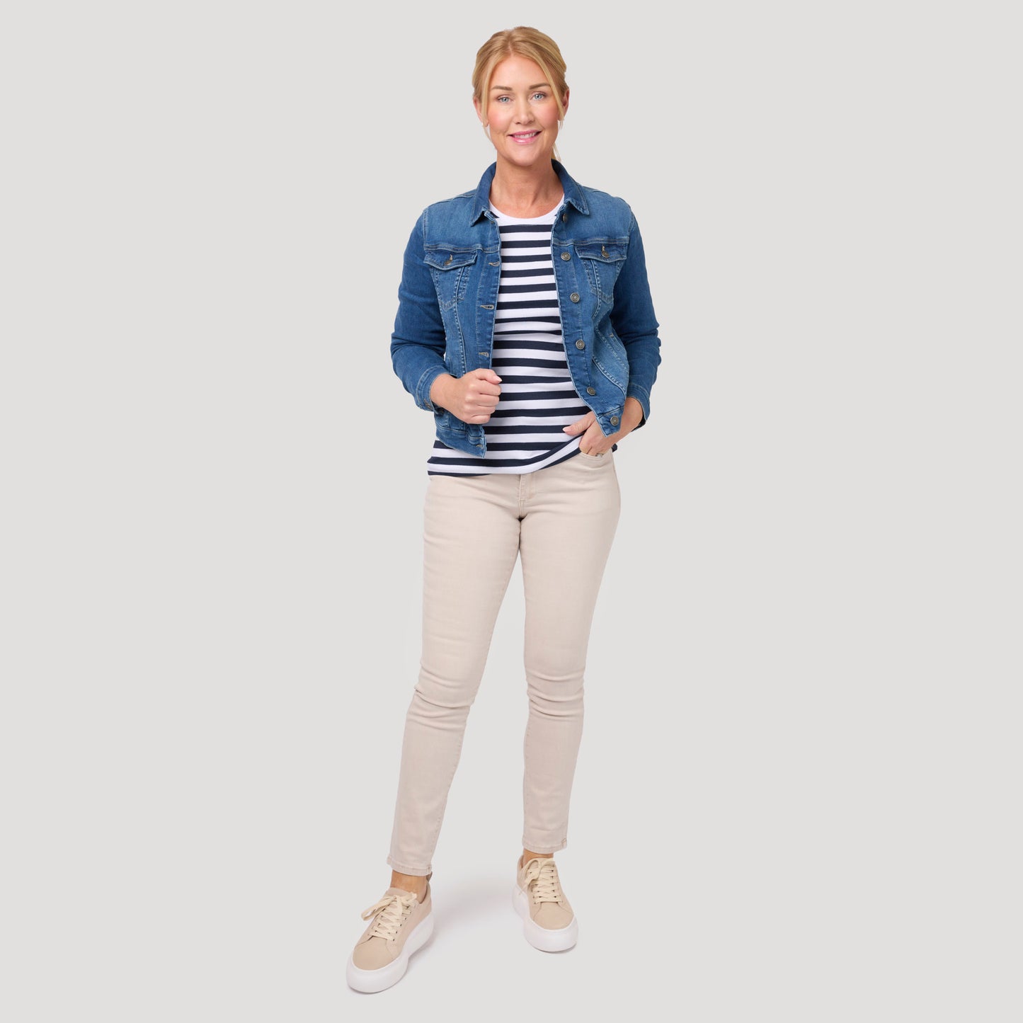 Monica jeansjacka - Blå