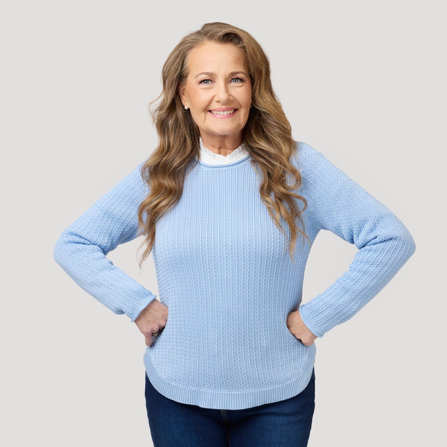 Rachel tröja - Ljusblå