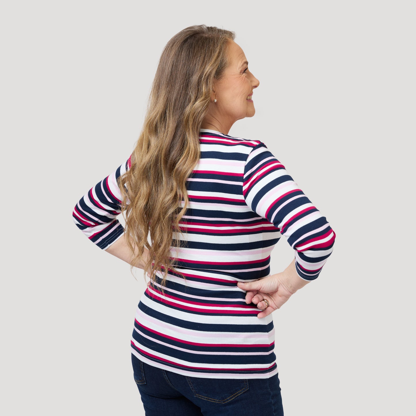 Rita-toppi - Vadelmanpunainen moniraita