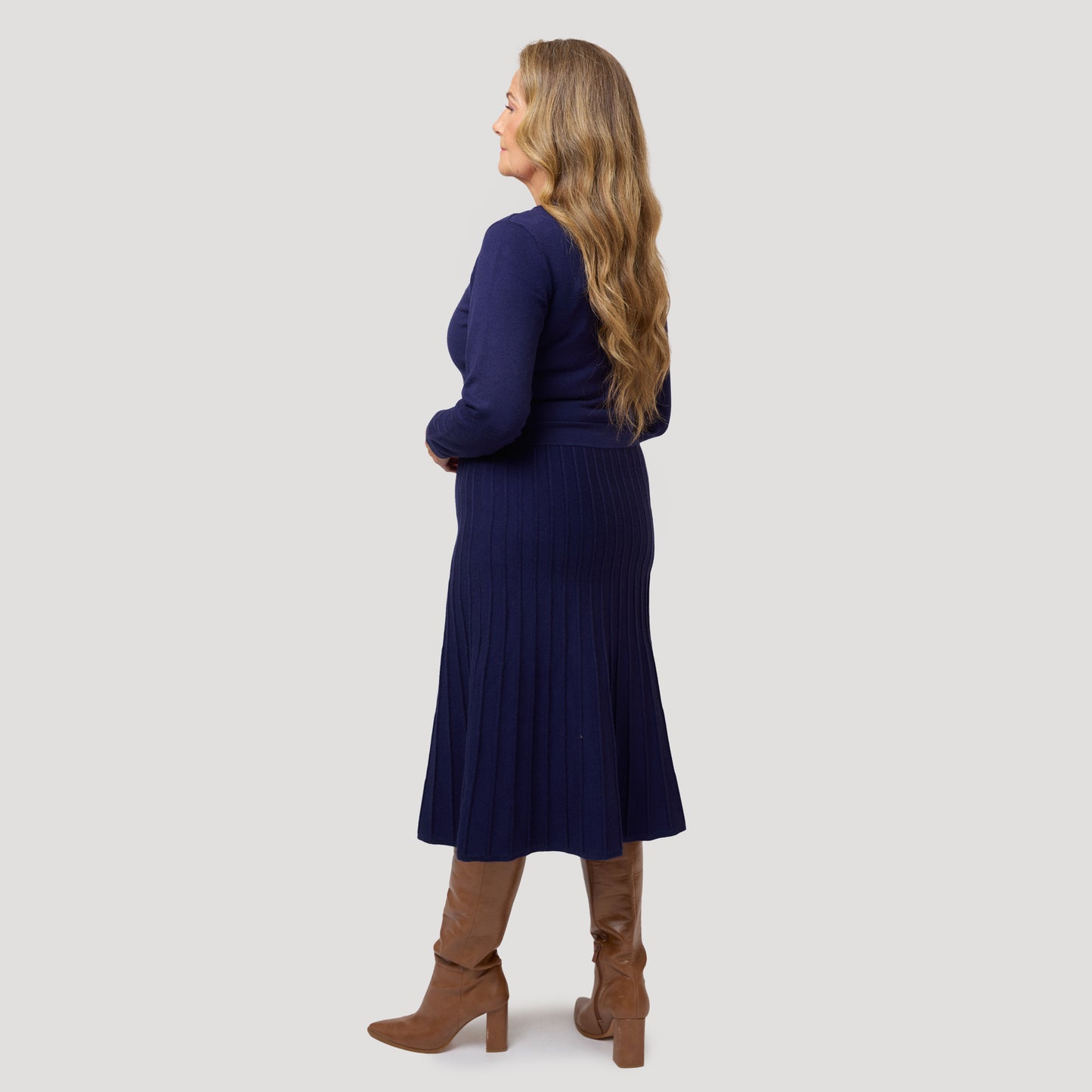 Tina klänning - Mörkblå