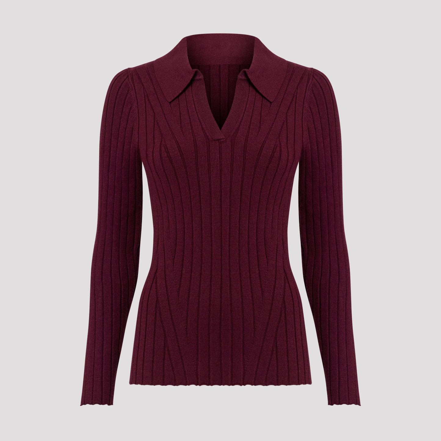 Tina-neulepusero - Viininpunainen