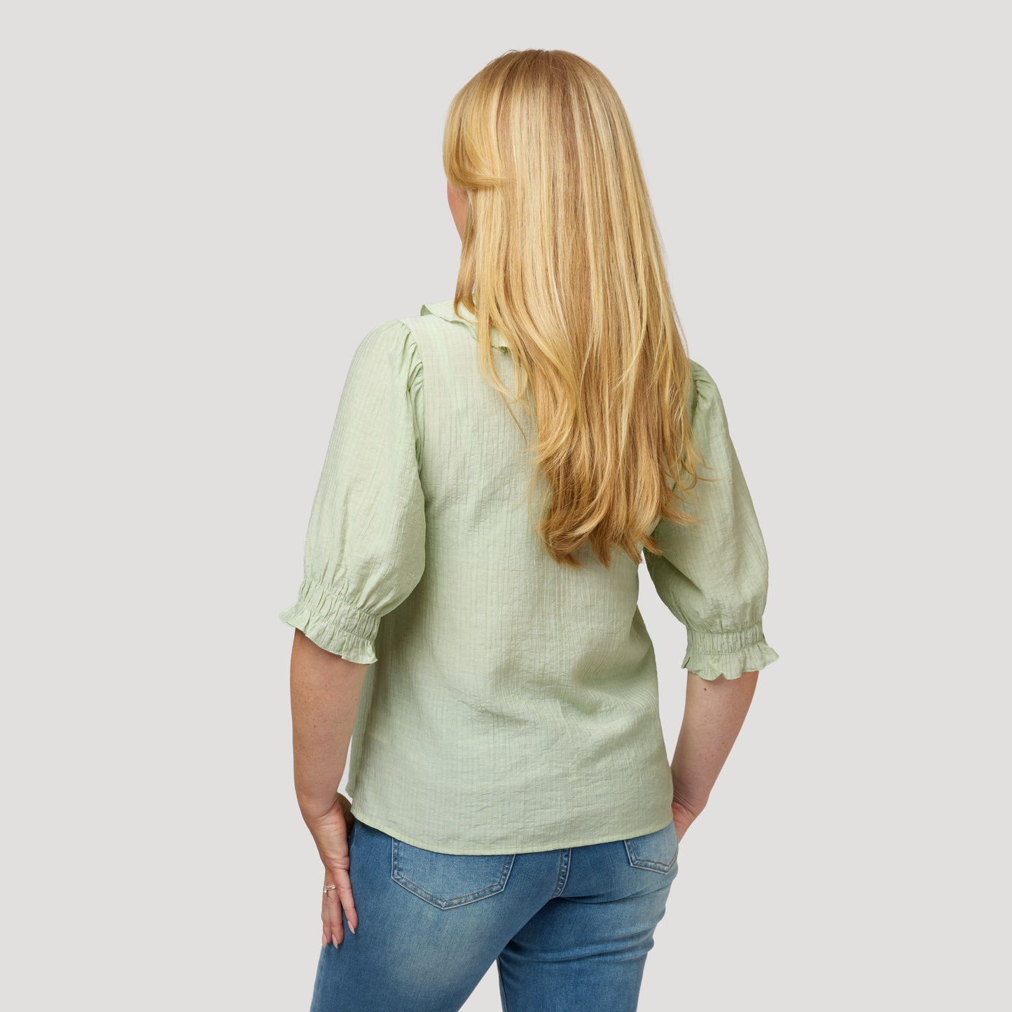 Viola blus - Ljusgrön