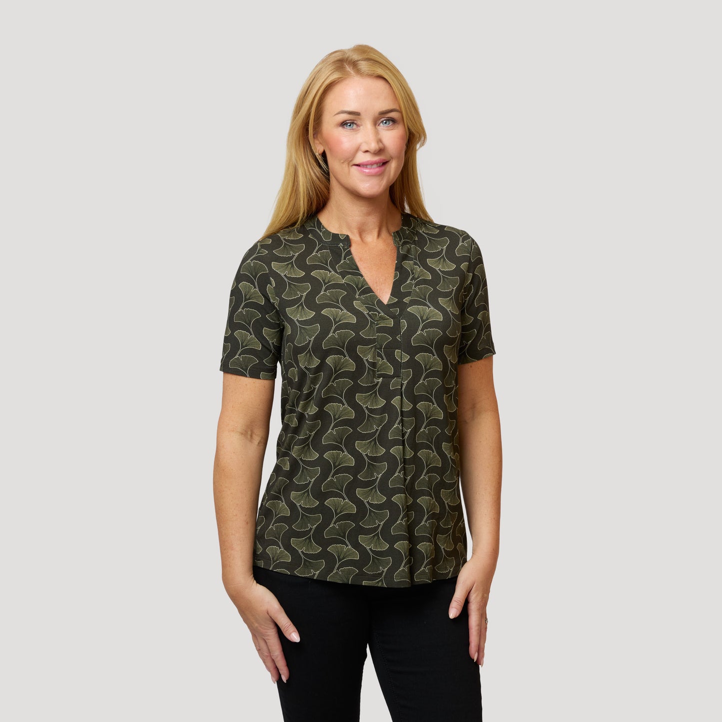 Ylva-toppi - Vihreä kuviollinen