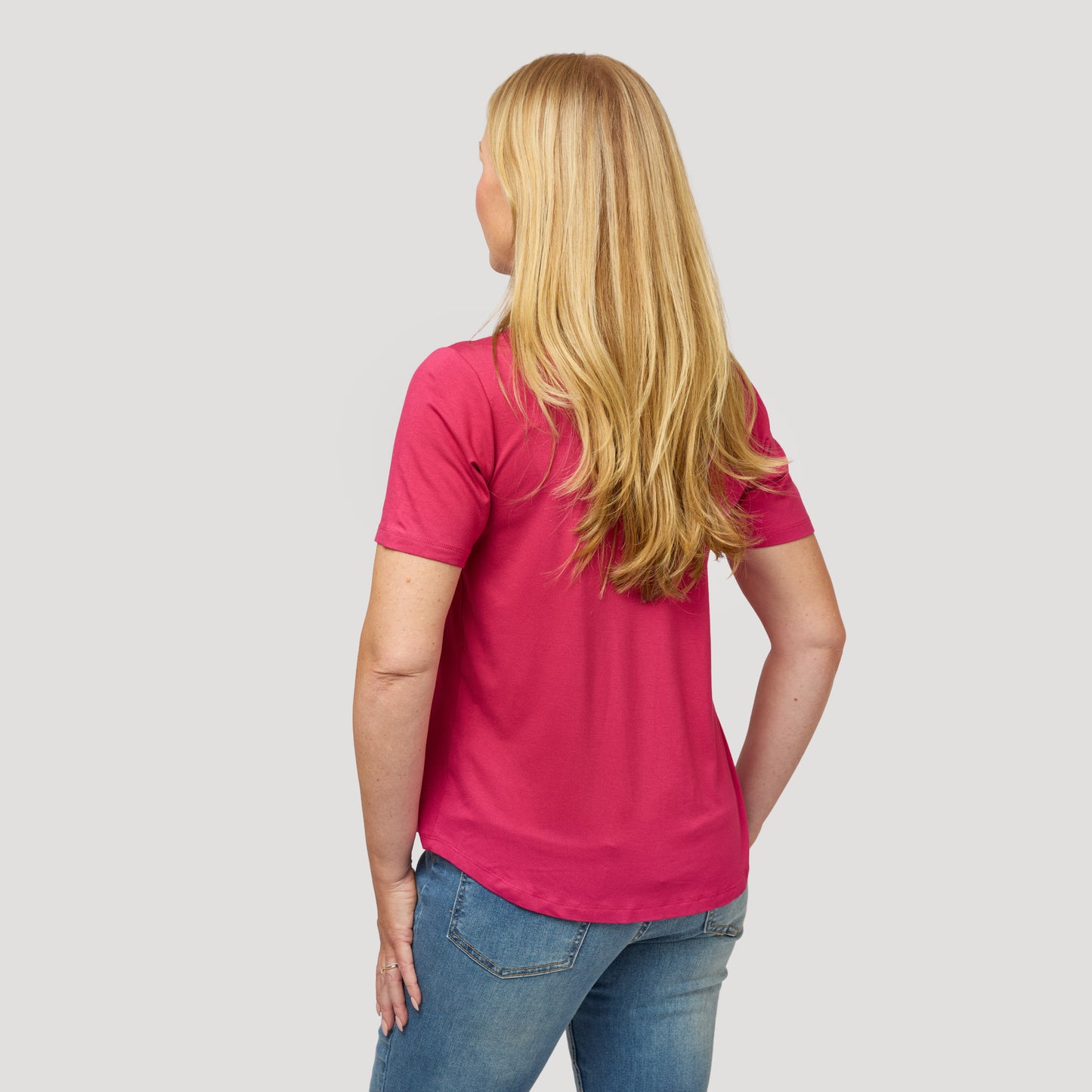 Ylva topp - Hallonröd