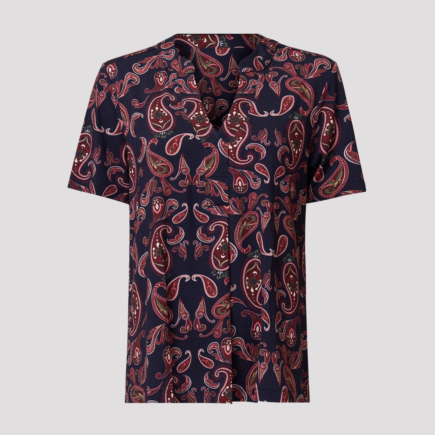 Ylva-toppi - Tummansininen paisley-kuvio