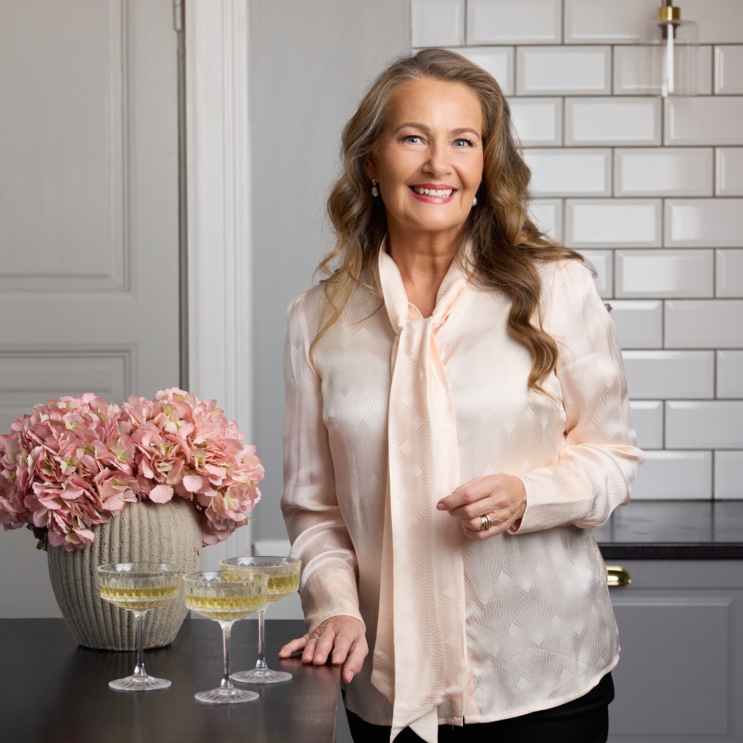 Isolde blus - Champagne