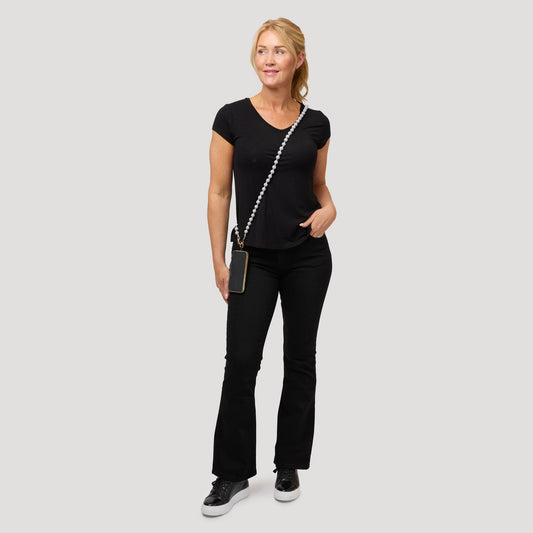 Svart topp till svarta jeans