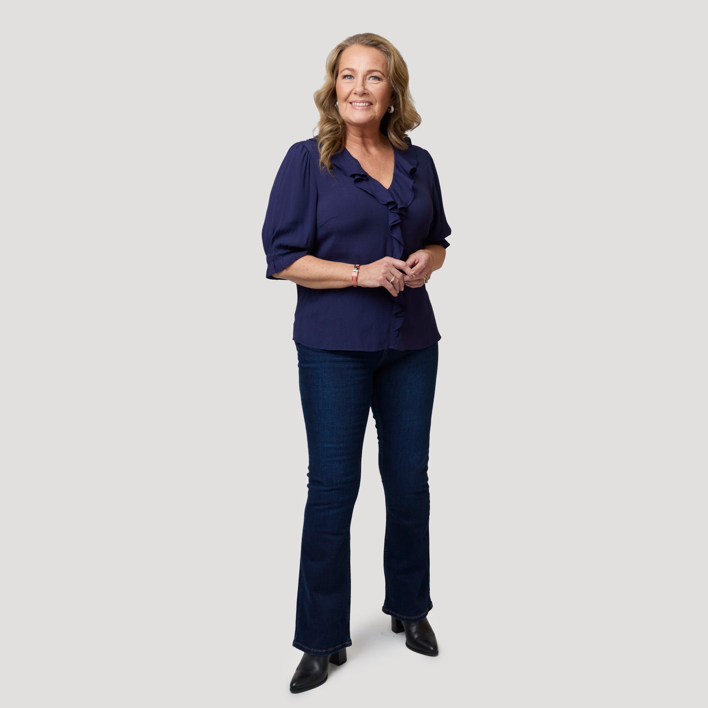 Viola blus - Mörkblå