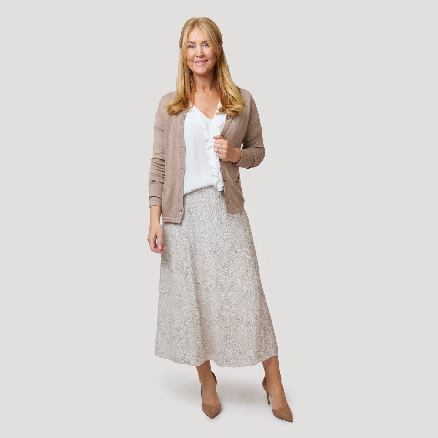 Viola pusero - luonnonvalkoinen