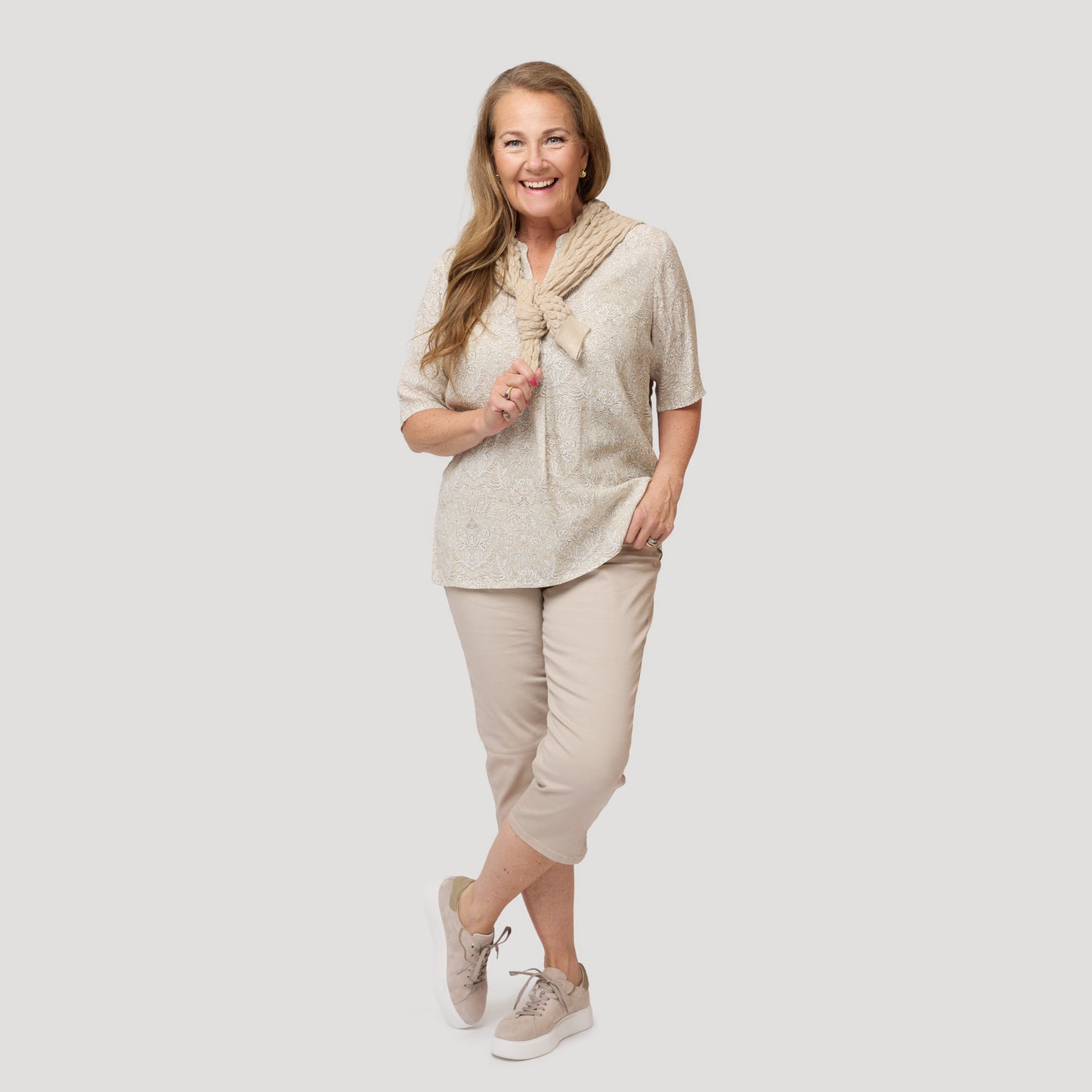 Elvira blus - Ljusbeige