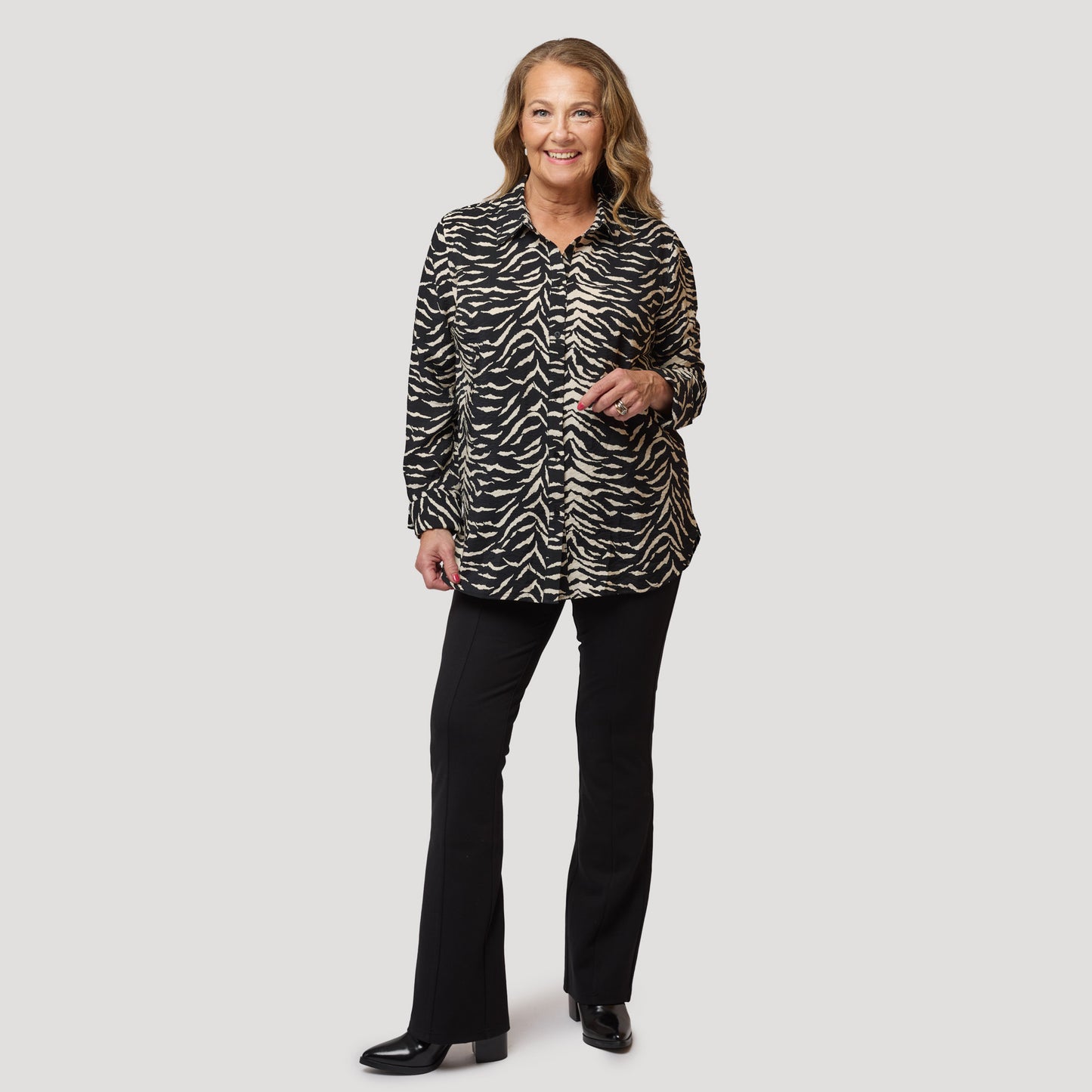 Jenna bootcut-kuminauha - Musta